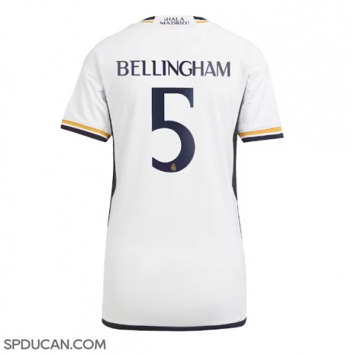 Zenski Nogometni Dres Real Madrid Jude Bellingham #5 Domaci 2023-24 Kratak Rukav